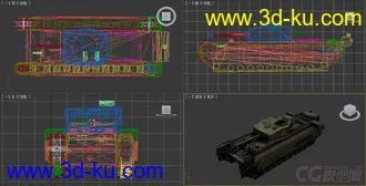 [全套军事模型]中型坦克系列独立分包Obj+贴图+MAX2012下载（不断更新）的图片