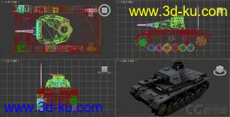 [全套军事模型]中型坦克系列独立分包Obj+贴图+MAX2012下载（不断更新）的图片
