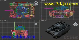 [全套军事模型]中型坦克系列独立分包Obj+贴图+MAX2012下载（不断更新）的图片