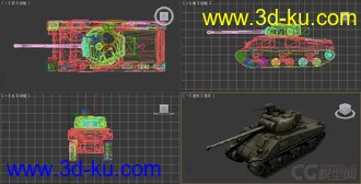 [全套军事模型]中型坦克系列独立分包Obj+贴图+MAX2012下载（不断更新）的图片