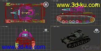 [全套军事模型]中型坦克系列独立分包Obj+贴图+MAX2012下载（不断更新）的图片
