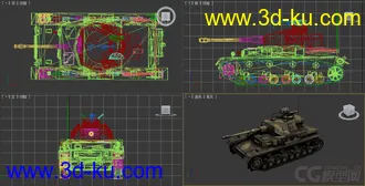 [全套军事模型]中型坦克系列独立分包Obj+贴图+MAX2012下载（不断更新）的图片