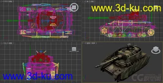 [全套军事模型]中型坦克系列独立分包Obj+贴图+MAX2012下载（不断更新）的图片