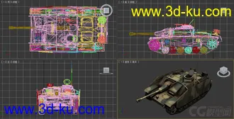 [全套军事模型]中型坦克系列独立分包Obj+贴图+MAX2012下载（不断更新）的图片