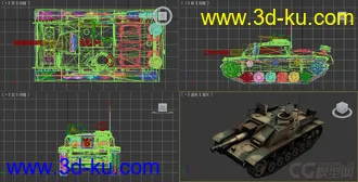 [全套军事模型]中型坦克系列独立分包Obj+贴图+MAX2012下载（不断更新）的图片