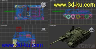 [全套军事模型]中型坦克系列独立分包Obj+贴图+MAX2012下载（不断更新）的图片