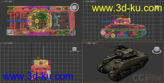[全套军事模型]中型坦克系列独立分包Obj+贴图+MAX2012下载（不断更新）的图片