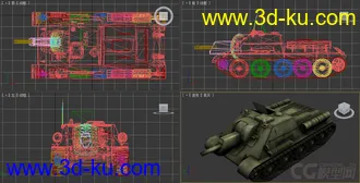 [全套军事模型]中型坦克系列独立分包Obj+贴图+MAX2012下载（不断更新）的图片