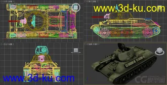 [全套军事模型]中型坦克系列独立分包Obj+贴图+MAX2012下载（不断更新）的图片