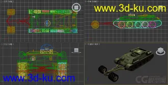 [全套军事模型]中型坦克系列独立分包Obj+贴图+MAX2012下载（不断更新）的图片