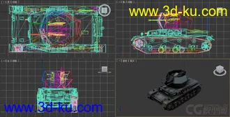 [全套军事模型]中型坦克系列独立分包Obj+贴图+MAX2012下载（不断更新）的图片