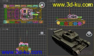 [全套军事模型]中型坦克系列独立分包Obj+贴图+MAX2012下载（不断更新）的图片