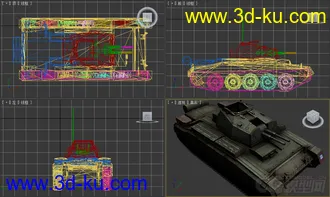 [全套军事模型]中型坦克系列独立分包Obj+贴图+MAX2012下载（不断更新）的图片