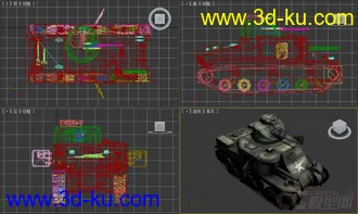 [全套军事模型]中型坦克系列独立分包Obj+贴图+MAX2012下载（不断更新）的图片