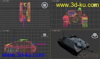 [全套军事模型]中型坦克系列独立分包Obj+贴图+MAX2012下载（不断更新）的图片