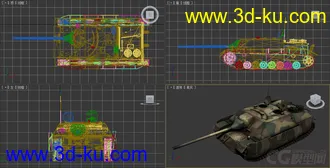 [全套军事模型]中型坦克系列独立分包Obj+贴图+MAX2012下载（不断更新）的图片