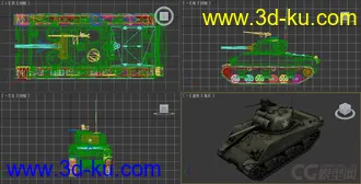 [全套军事模型]中型坦克系列独立分包Obj+贴图+MAX2012下载（不断更新）的图片
