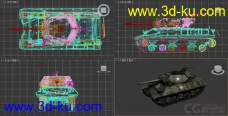 [全套军事模型]中型坦克系列独立分包Obj+贴图+MAX2012下载（不断更新）的图片