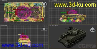[全套军事模型]中型坦克系列独立分包Obj+贴图+MAX2012下载（不断更新）的图片