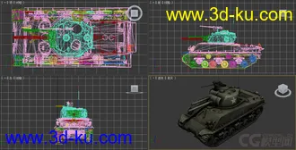 [全套军事模型]中型坦克系列独立分包Obj+贴图+MAX2012下载（不断更新）的图片