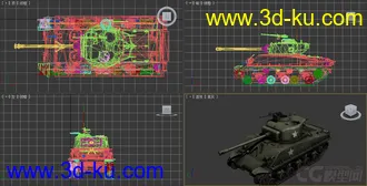 [全套军事模型]中型坦克系列独立分包Obj+贴图+MAX2012下载（不断更新）的图片