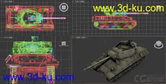 [全套军事模型]中型坦克系列独立分包Obj+贴图+MAX2012下载（不断更新）的图片