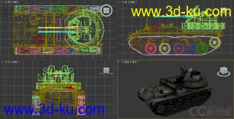 [全套军事模型]中型坦克系列独立分包Obj+贴图+MAX2012下载（不断更新）的图片