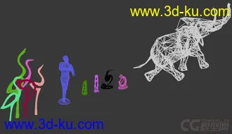 3D打印模型万达装饰 原创雕塑的图片