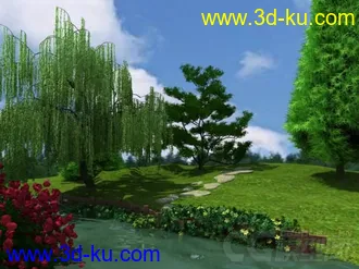 3D打印模型室外有河2的图片