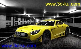 3D打印模型CT赛车CGTRader 2016 Mercedes AMG GT3的图片