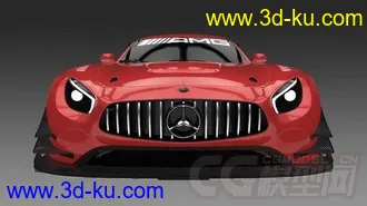 3D打印模型CT赛车CGTRader 2016 Mercedes AMG GT3的图片