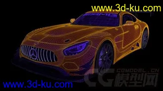 3D打印模型CT赛车CGTRader 2016 Mercedes AMG GT3的图片