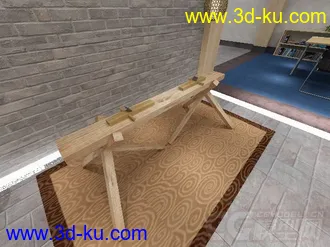 3D打印模型木工用木马的图片