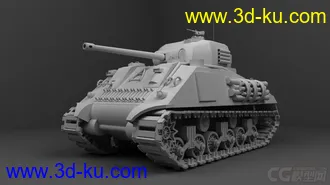 3D打印模型谢尔曼坦克的图片