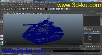 3D打印模型谢尔曼坦克的图片