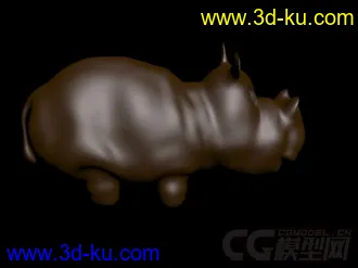 3D打印模型卡通 犀牛哥 可爱的图片