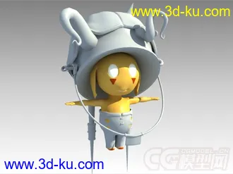 3D打印模型可爱白模的图片