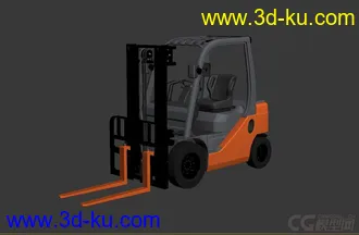 3D打印模型仓库叉车的图片