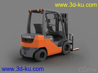 3D打印模型仓库叉车的图片