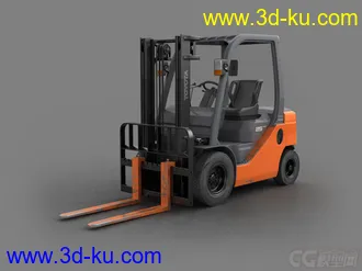 3D打印模型仓库叉车的图片