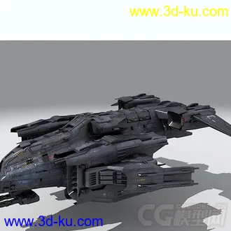 3D打印模型影视级别科幻战机的图片