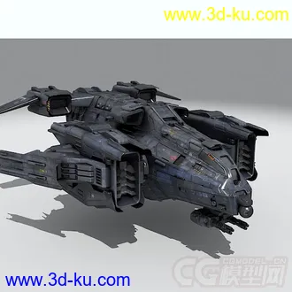 3D打印模型影视级别科幻战机的图片
