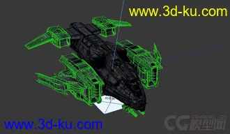 3D打印模型影视级别科幻战机的图片