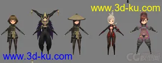 3D打印模型超可爱的一套  剑灵Q版角色大集合   分享给大家  喜欢那去吧的图片