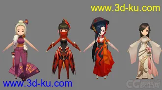 3D打印模型超可爱的一套  剑灵Q版角色大集合   分享给大家  喜欢那去吧的图片