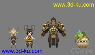3D打印模型超可爱的一套  剑灵Q版角色大集合   分享给大家  喜欢那去吧的图片