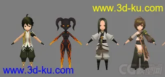 3D打印模型超可爱的一套  剑灵Q版角色大集合   分享给大家  喜欢那去吧的图片