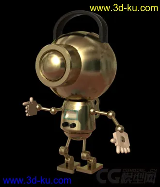 3D打印模型Q版机器人的图片