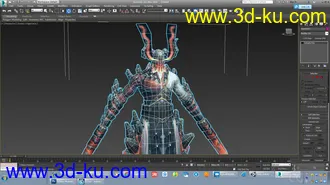 3D打印模型牛逼的大神级手绘怪物 boss.的图片