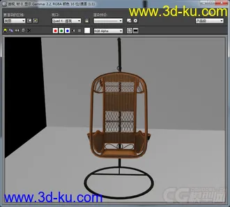 3D打印模型藤椅    摇椅的图片